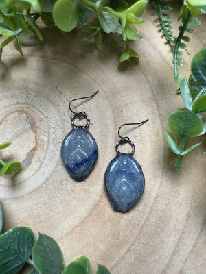 Blue Aventurine Yoni Earrings