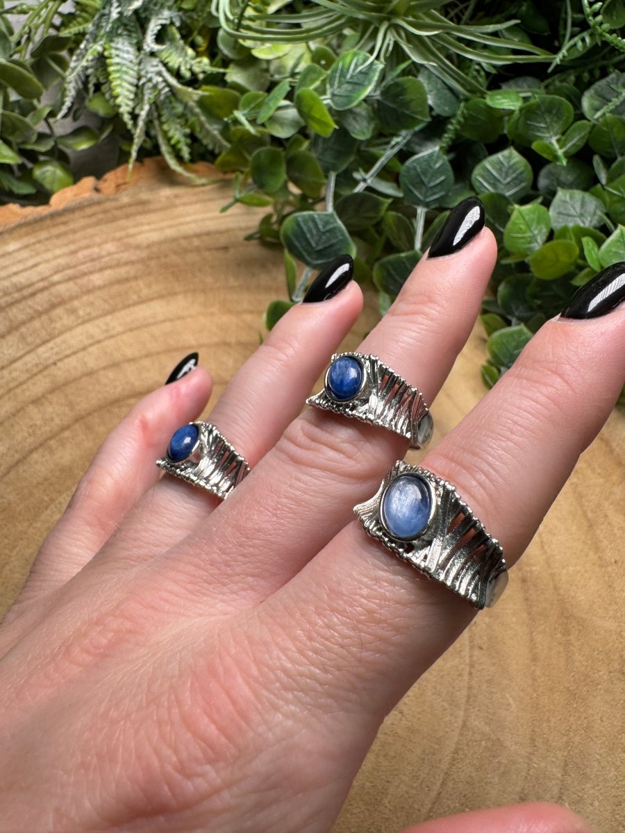 Blue Kyanite Ring Adjustable