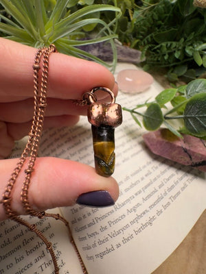 Blue Tigers Eye Penis Necklace