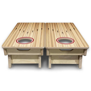 Bowling No Logo - Mini Cornhole Board Set (12" x 24") with 8 Mini Bags Cornhole Solutions