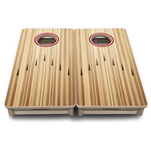 Bowling No Logo - Mini Cornhole Board Set (12" x 24") with 8 Mini Bags Cornhole Solutions