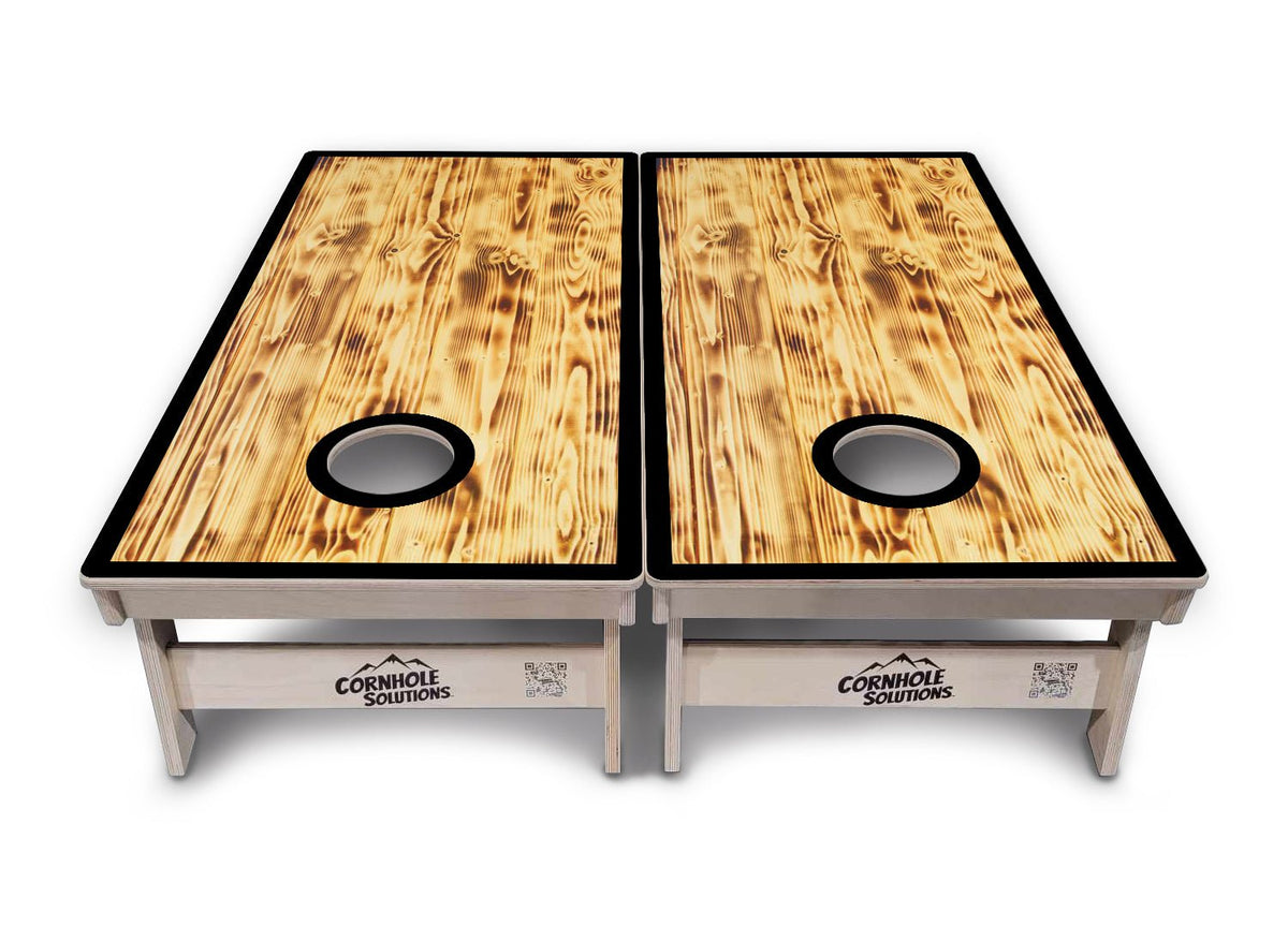 Burnt Black Border Cornhole Boards – Tournament Series