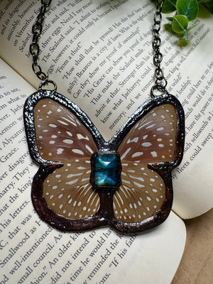 Butterfly and and Labradorite Necklace