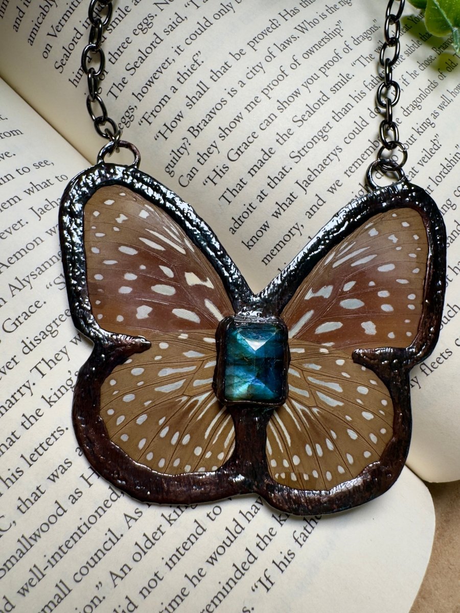 Butterfly and and Labradorite Necklace