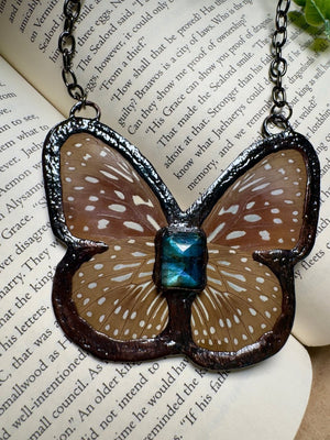 Butterfly and and Labradorite Necklace
