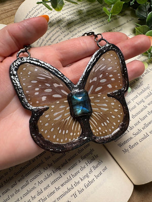 Butterfly and and Labradorite Necklace