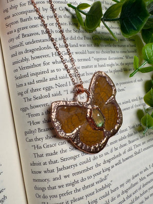 Butterfly and Fluorite Necklace