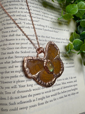 Butterfly and Fluorite Necklace