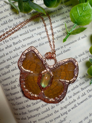 Butterfly and Fluorite Necklace