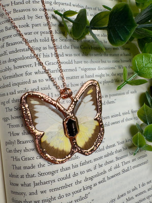 Butterfly and Hypersthene Necklace