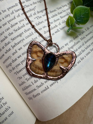 Butterfly and Labradorite Necklace
