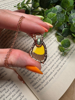 Butterfly Wing and Labradorite Necklace