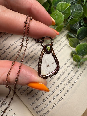 Butterfly Wing and Labradorite Necklace