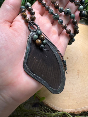 Butterfly Wing Mala Necklace (pre-loved)