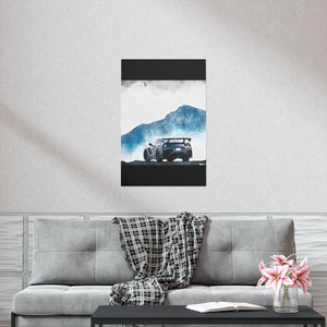 Nissan GTR water color Matte Vertical Posters