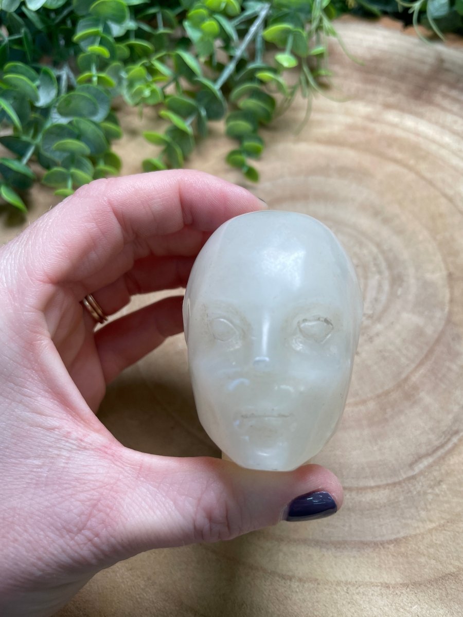 Calcite Fae Head (chipped)