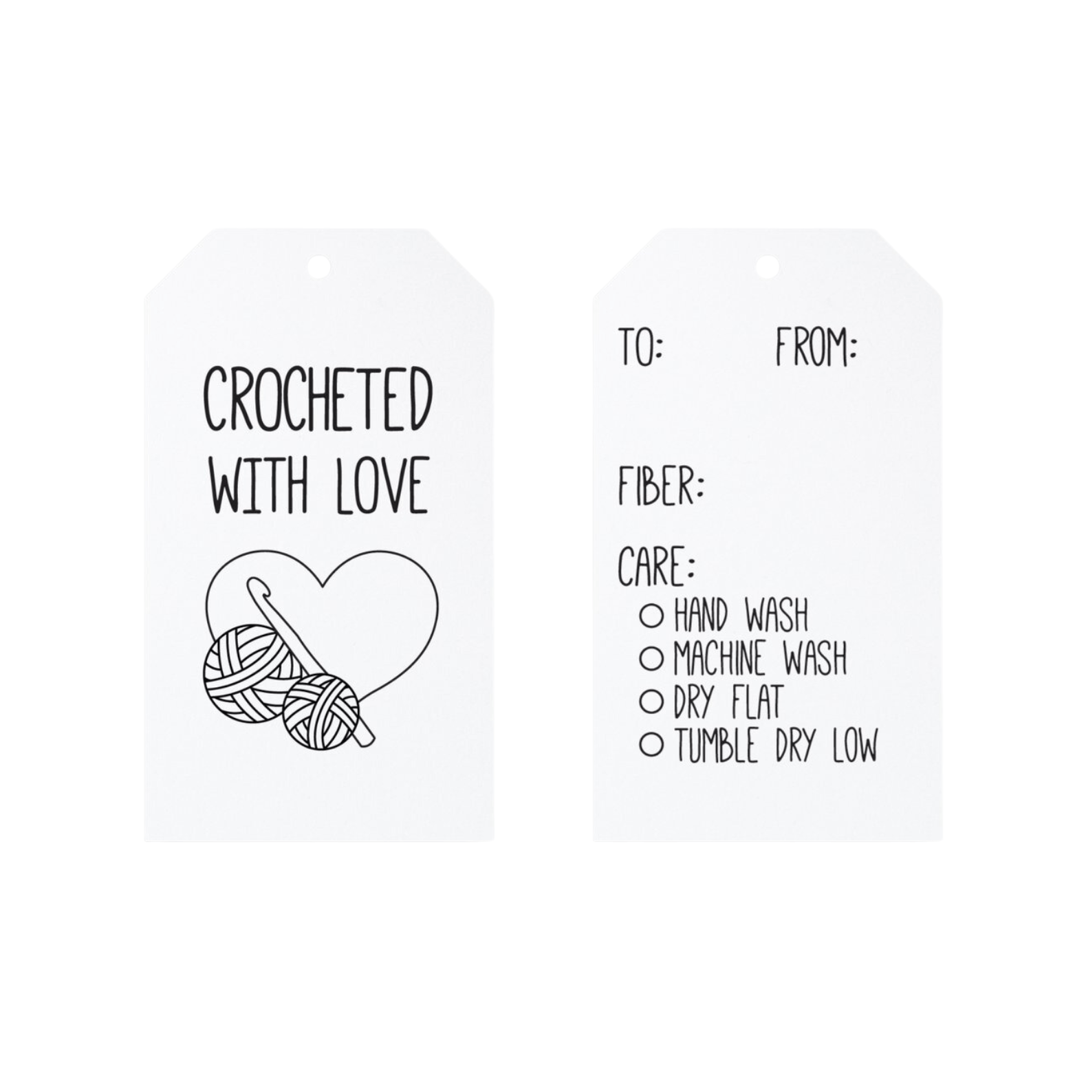 Crocheted with Love Gift Tags
