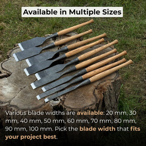 Carpenters Slick Chisel, 20 - 100 mm (0.8 - 3.9 inches)