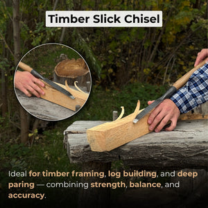 Carpenters Slick Chisel, 20 - 100 mm (0.8 - 3.9 inches)