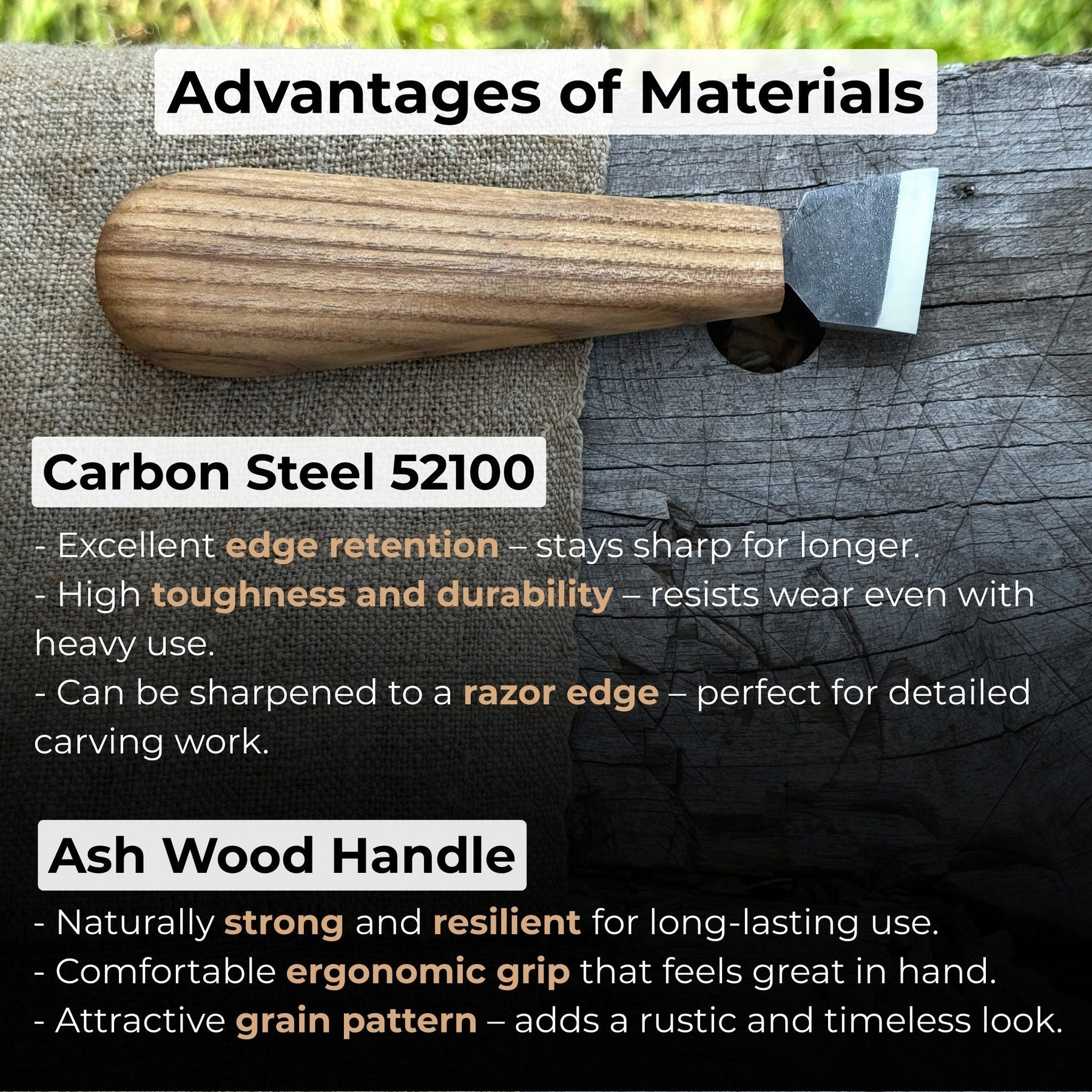 Chip Carving Knife, 3 cm (1.2 inches)