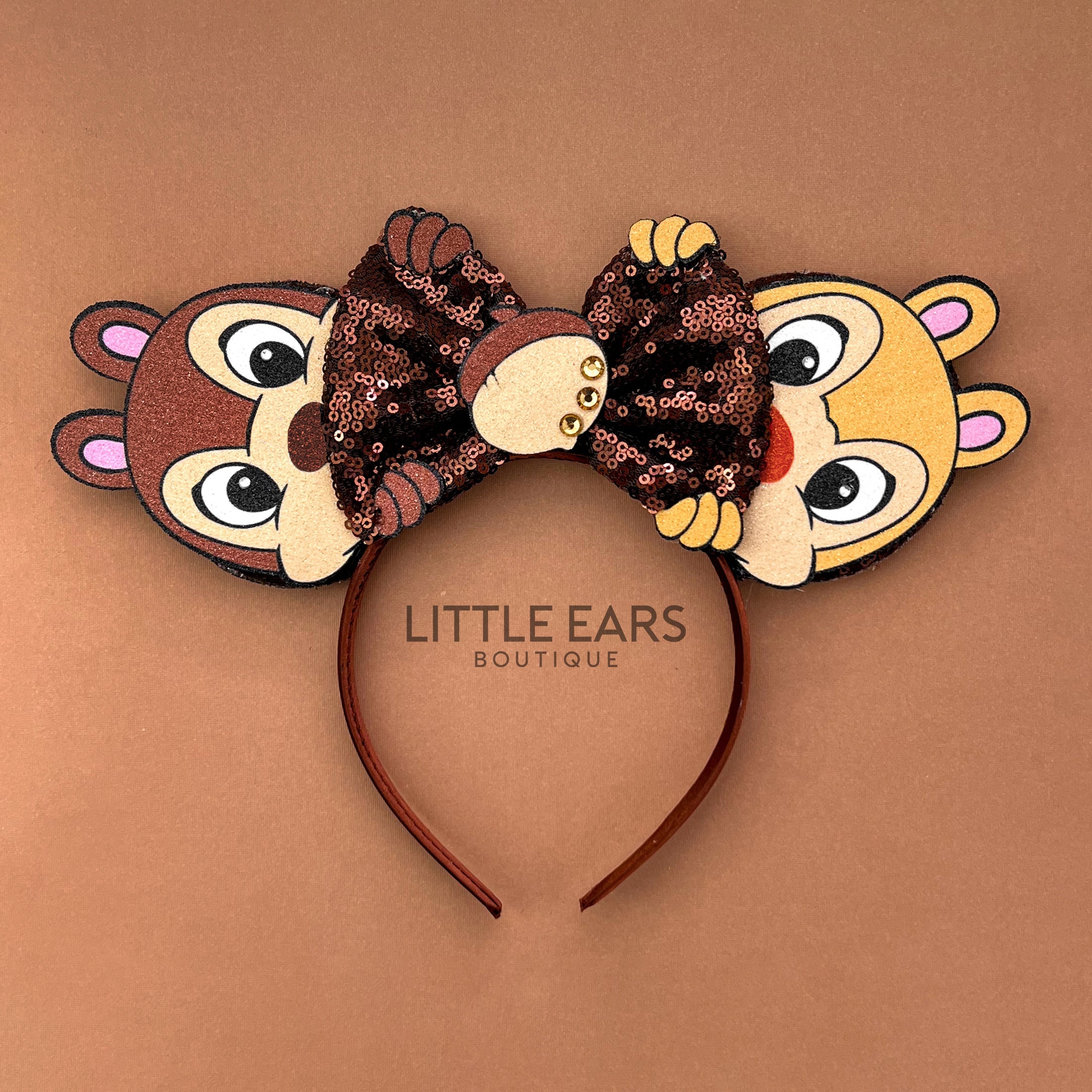 Chipmunks inspired handmade theme park ears by Little Ears Boutique
