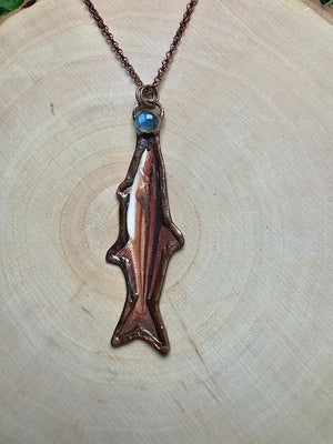 Cobia and Labradorite Necklace