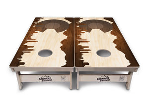 Colorado Natural Skyline Cornhole Boards – Tournament Series