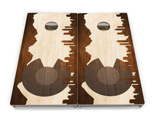 Colorado Natural Skyline Cornhole Boards – Tournament Series