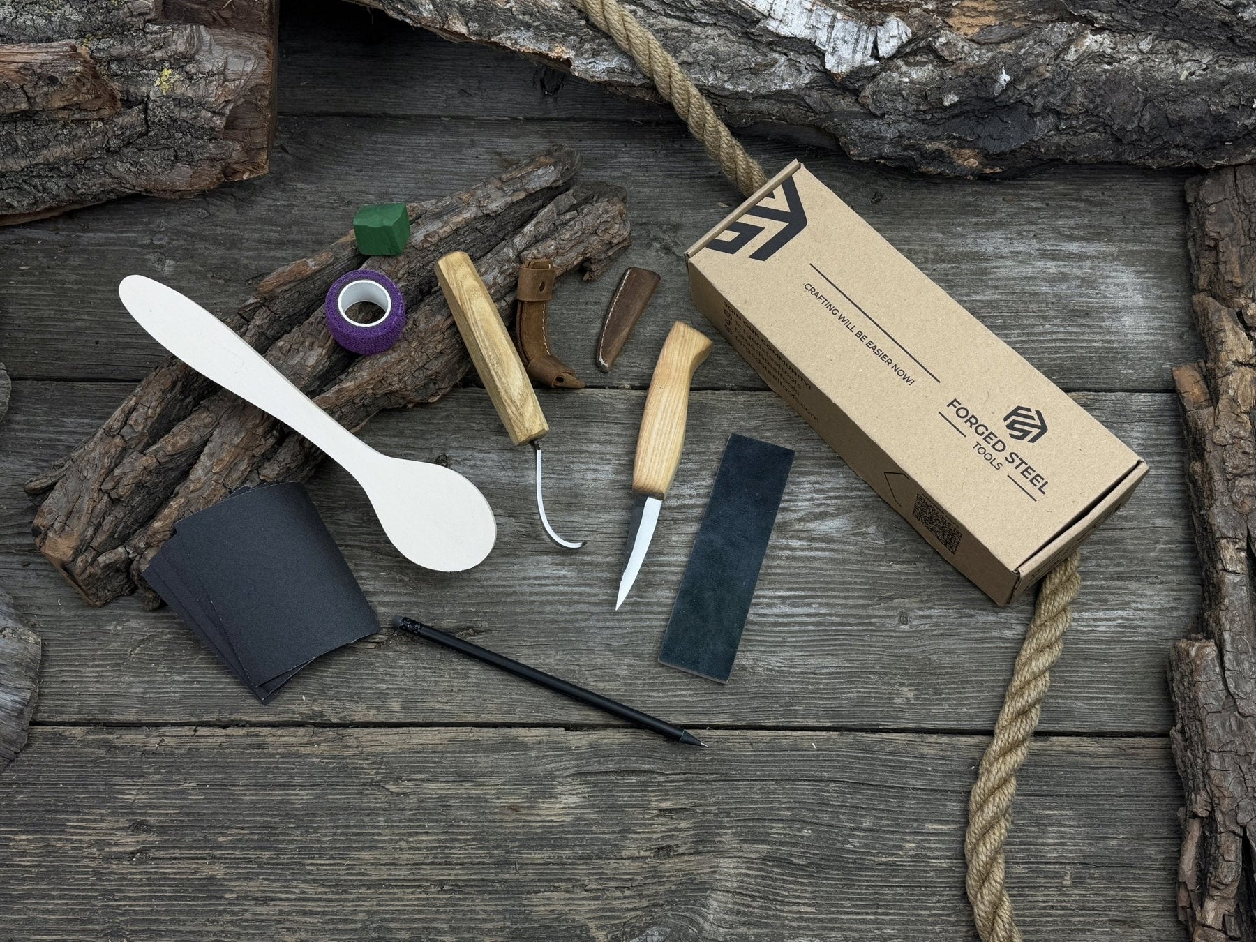 Craft Your Own Wooden Spoon – All-in-One Whittling Kit