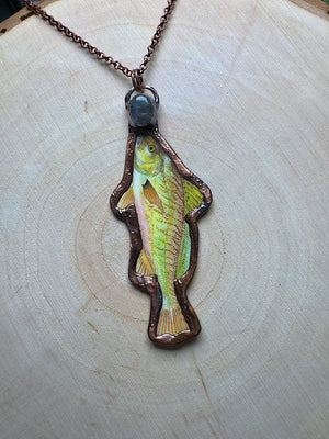 Croaker and Rose Quartz Necklace