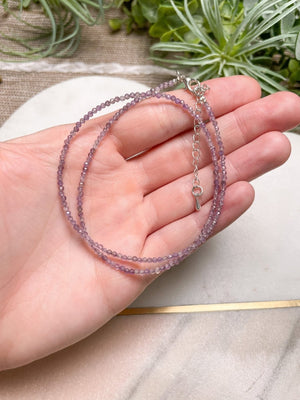 Crystal Beaded Choker Necklace
