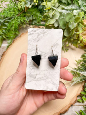 Crystal Pyramid Earrings