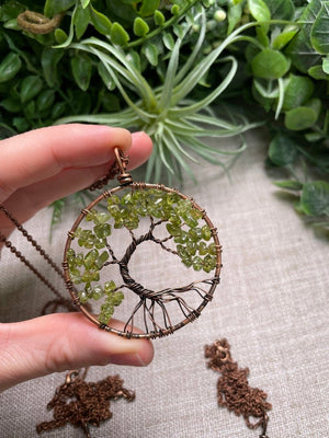 Crystal Tree of Life Necklace