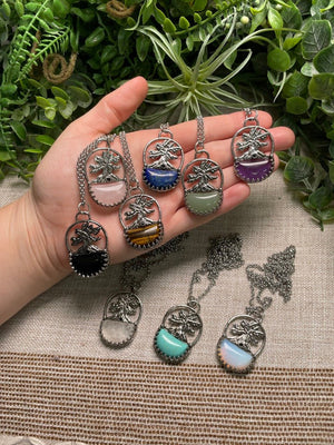 Crystal Tree of Life Necklace