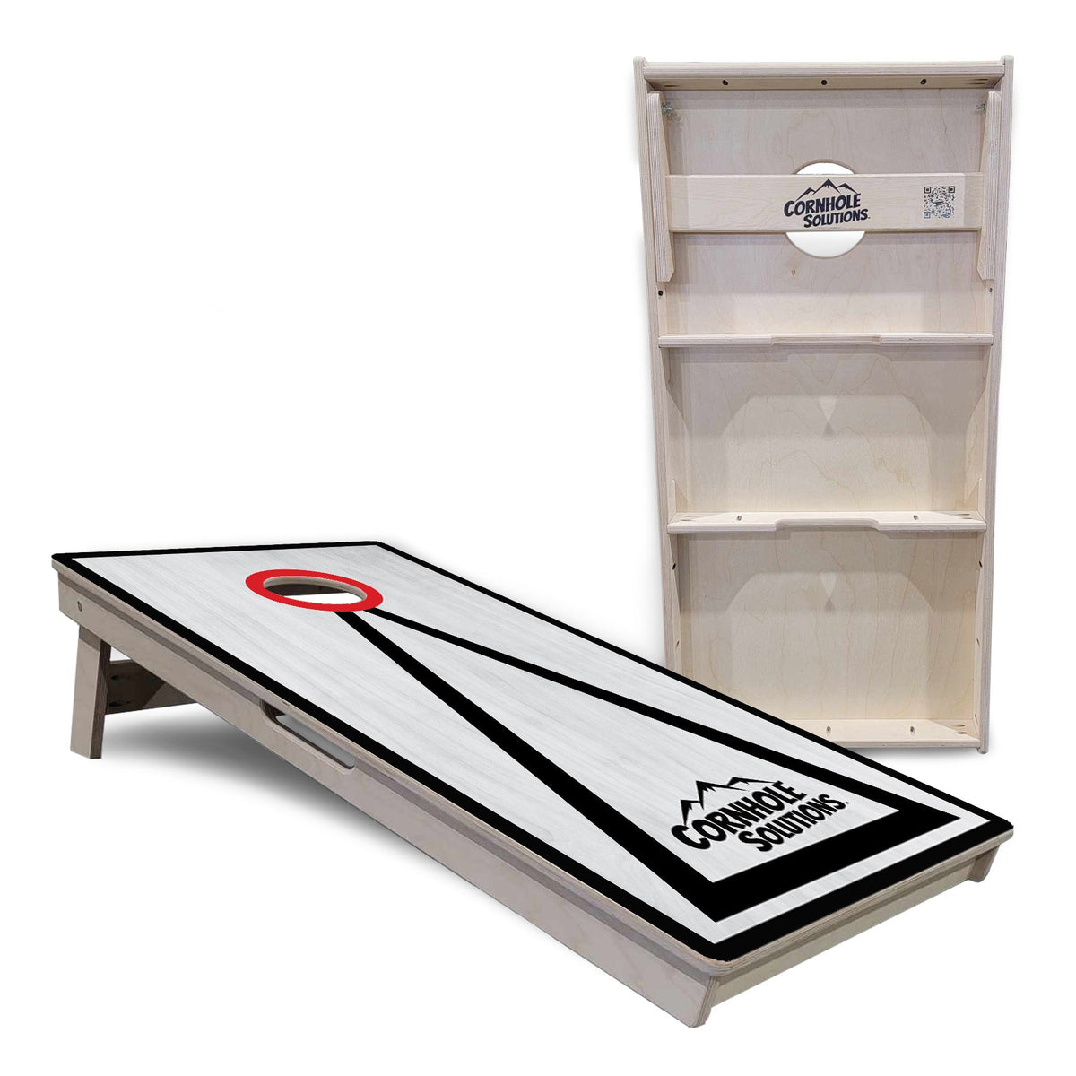 Grey Wash Hole Ring Cornhole Boards – Tournament Series