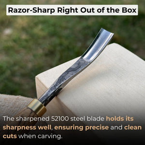 Curved Detail Carving Gouge – 8 mm / 12 mm (0.31 / 0.47 inches)