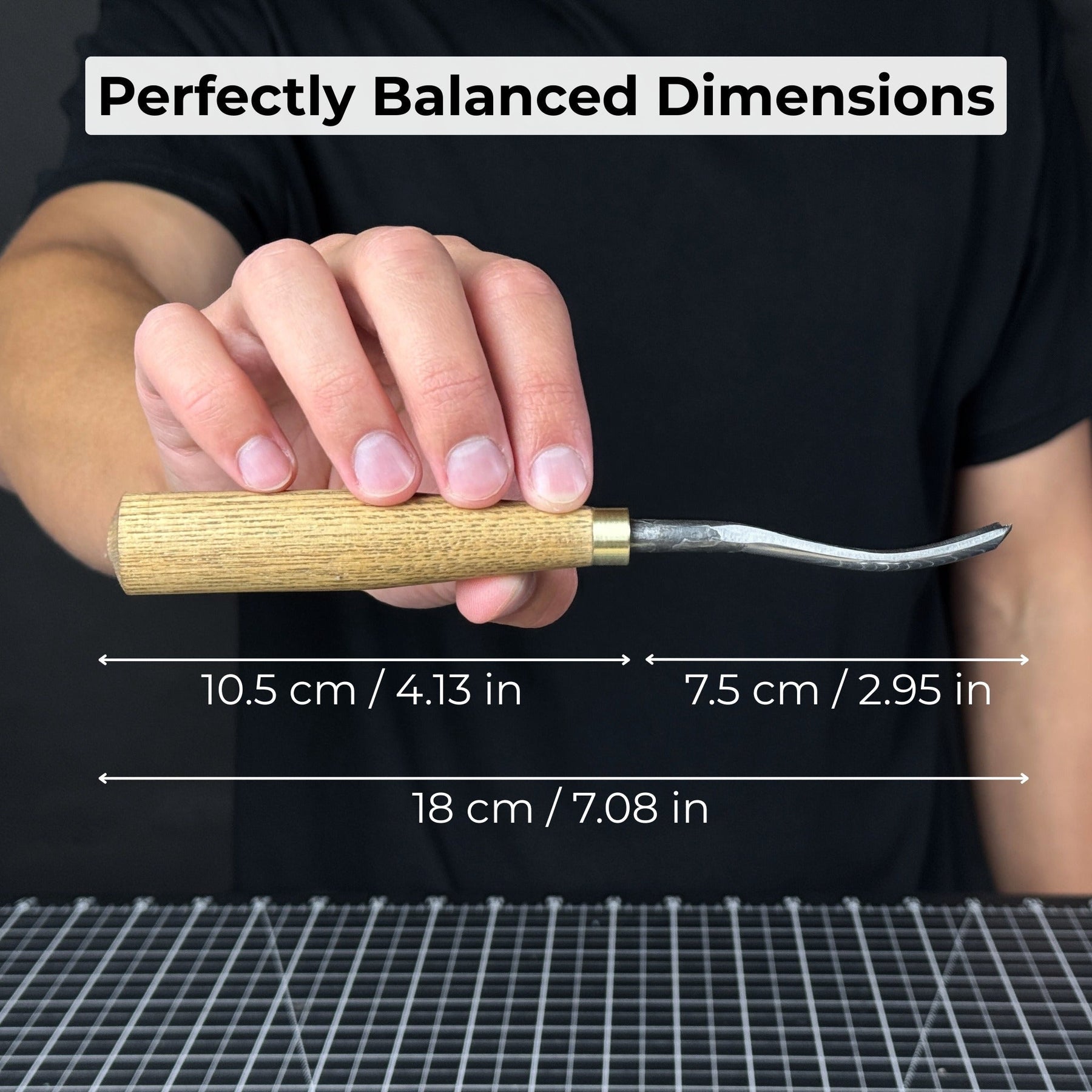 Curved Detail Carving Gouge – 8 mm / 12 mm (0.31 / 0.47 inches)