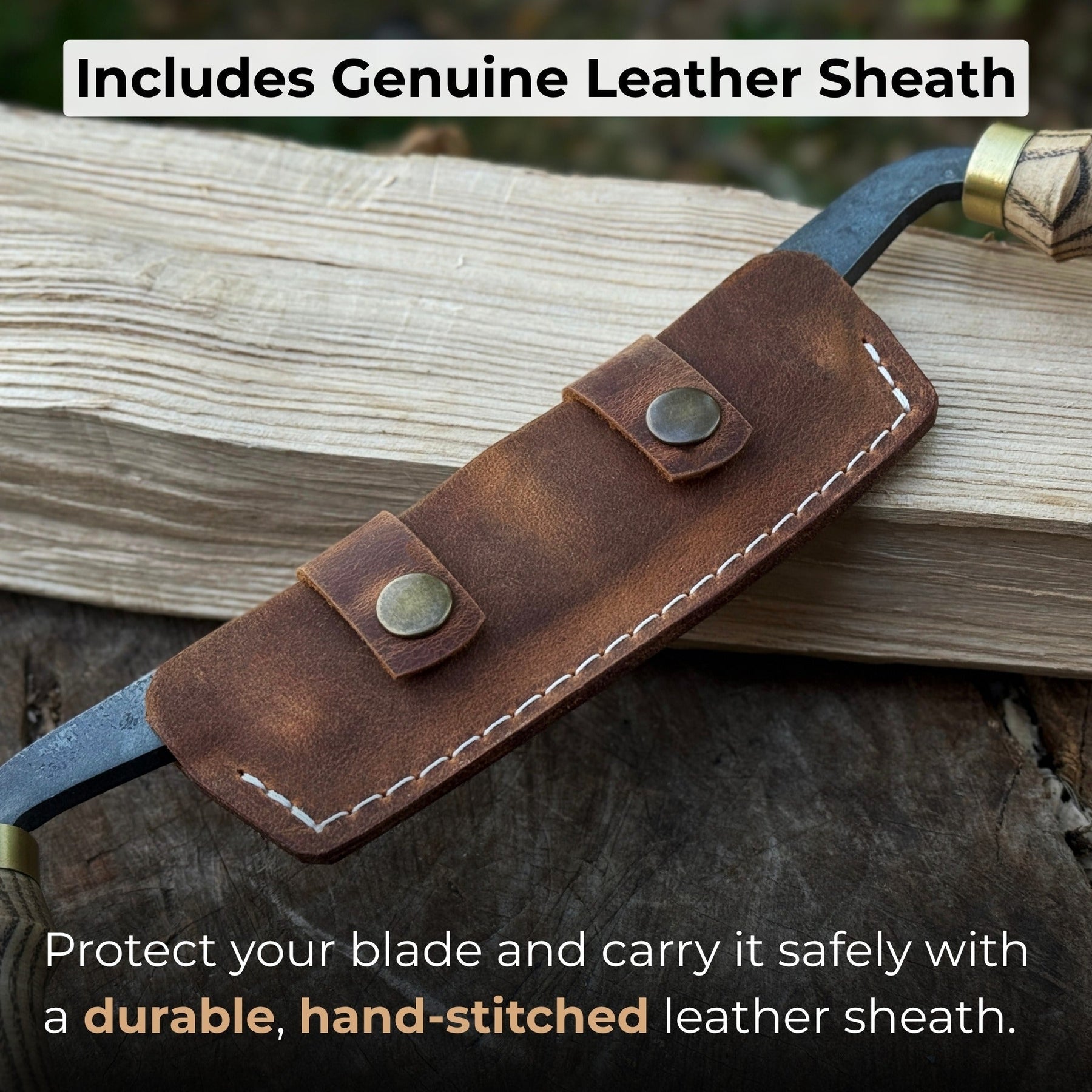 Curved Draw Knife (Push/Pull Shave), 10.5 cm (4.1 inch) Cutting Edge