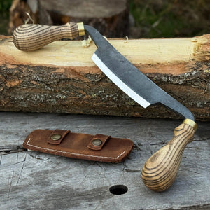 Curved Draw Knife (Push/Pull Shave), 10.5 cm (4.1 inch) Cutting Edge