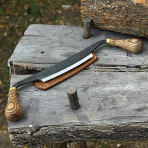 Curved Draw Knife (Push/Pull Shave), 14.5 cm (5.7 inch) Cutting Edge