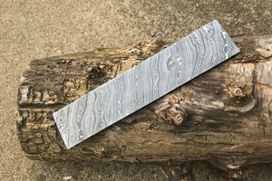Custom Handmade Damascus Steel 10” Blank Billet- Blade For Knife Making DE-46 by JW SteelCrafts