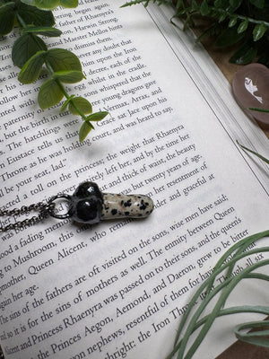 Dalmatian Jasper Penis Necklace