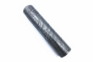 Damascus Steel Round Bar 5.5 Inch Length 32 mm Thick Rod for Ring Making by JW SteelCrafts