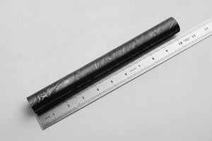 Damascus Steel Rod 10 Inch Round Pattern Welded Bar for Ring Making by JW SteelCrafts