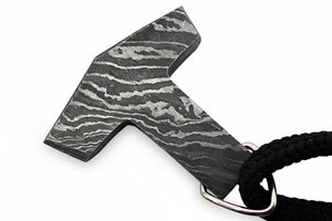 DE-0014 Custom Handmade Damascus steel Viking pendant /Thor Hammer Pendant/Jeweller