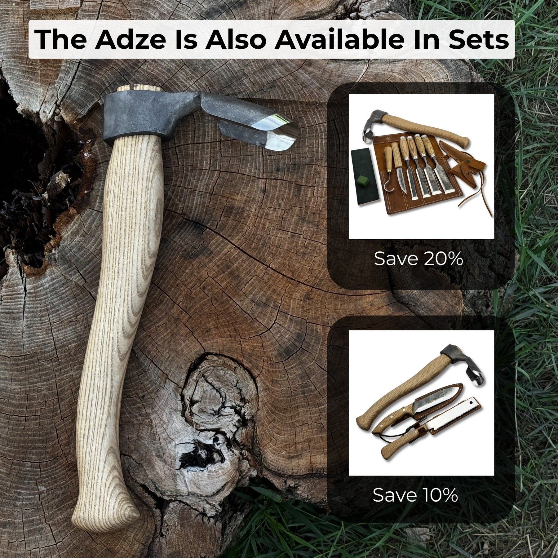 Deep Curved Bowl Adze, 5 cm (1.97 inches)