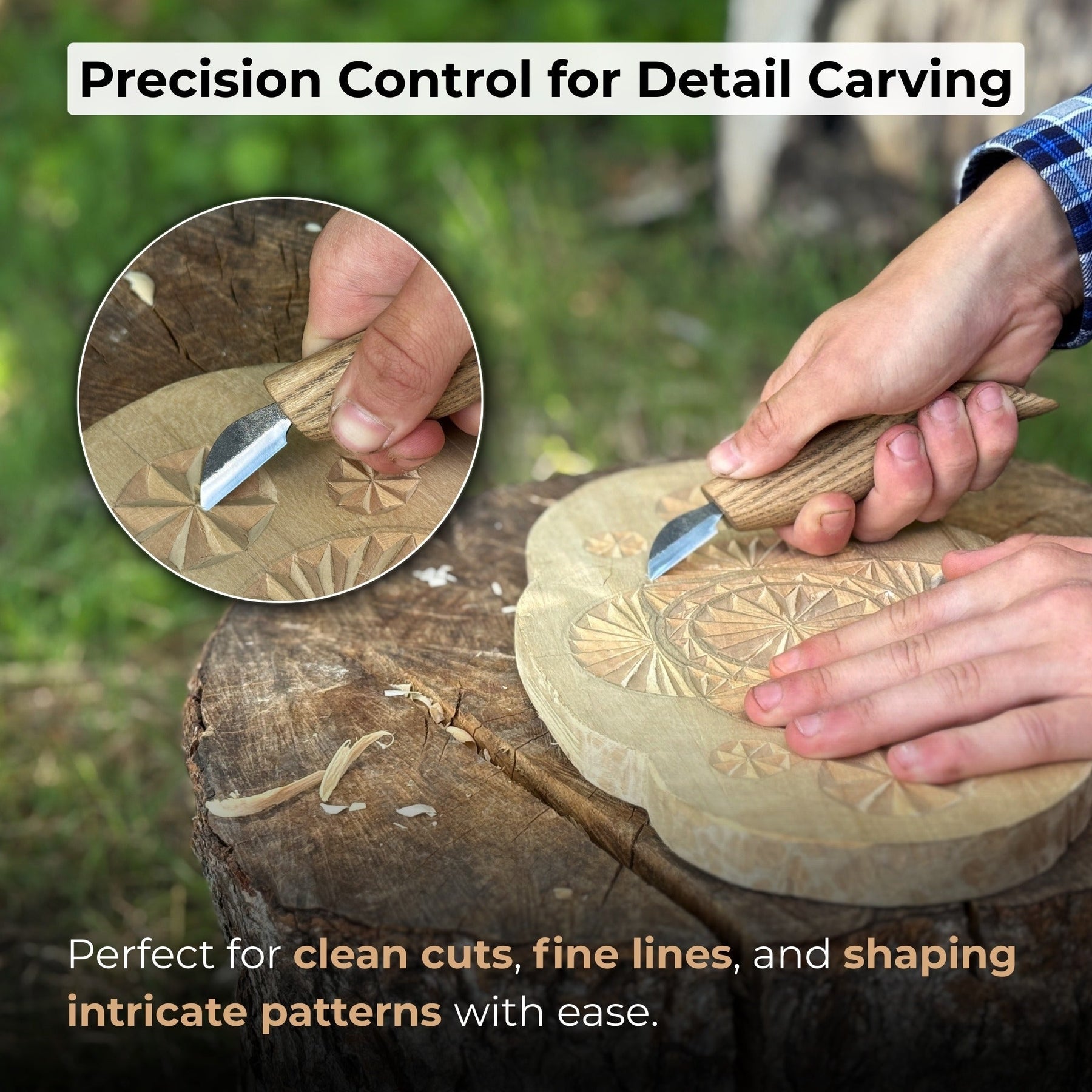 Detail Chip Carving Knife – Blade 3 cm (1.2 inches)