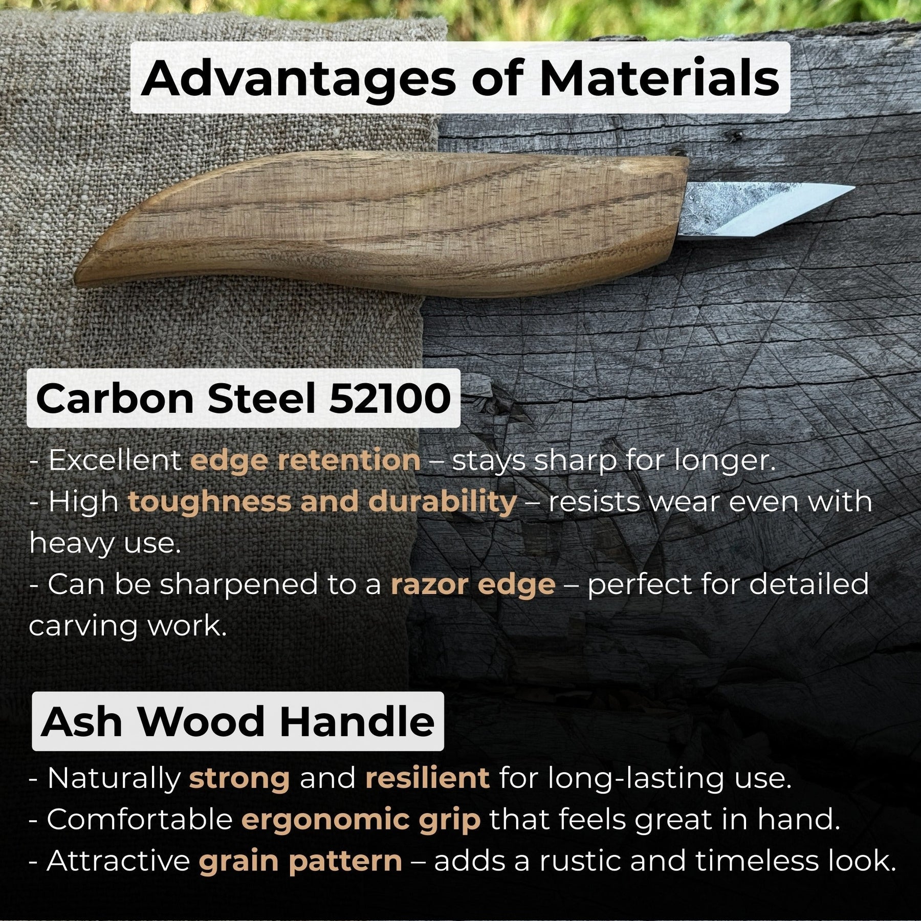Detail Wood Carving Knife, 2.5 cm (1 inch)