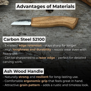 Detail Wood Carving Knife, Blade 5 cm (1.97 inches)