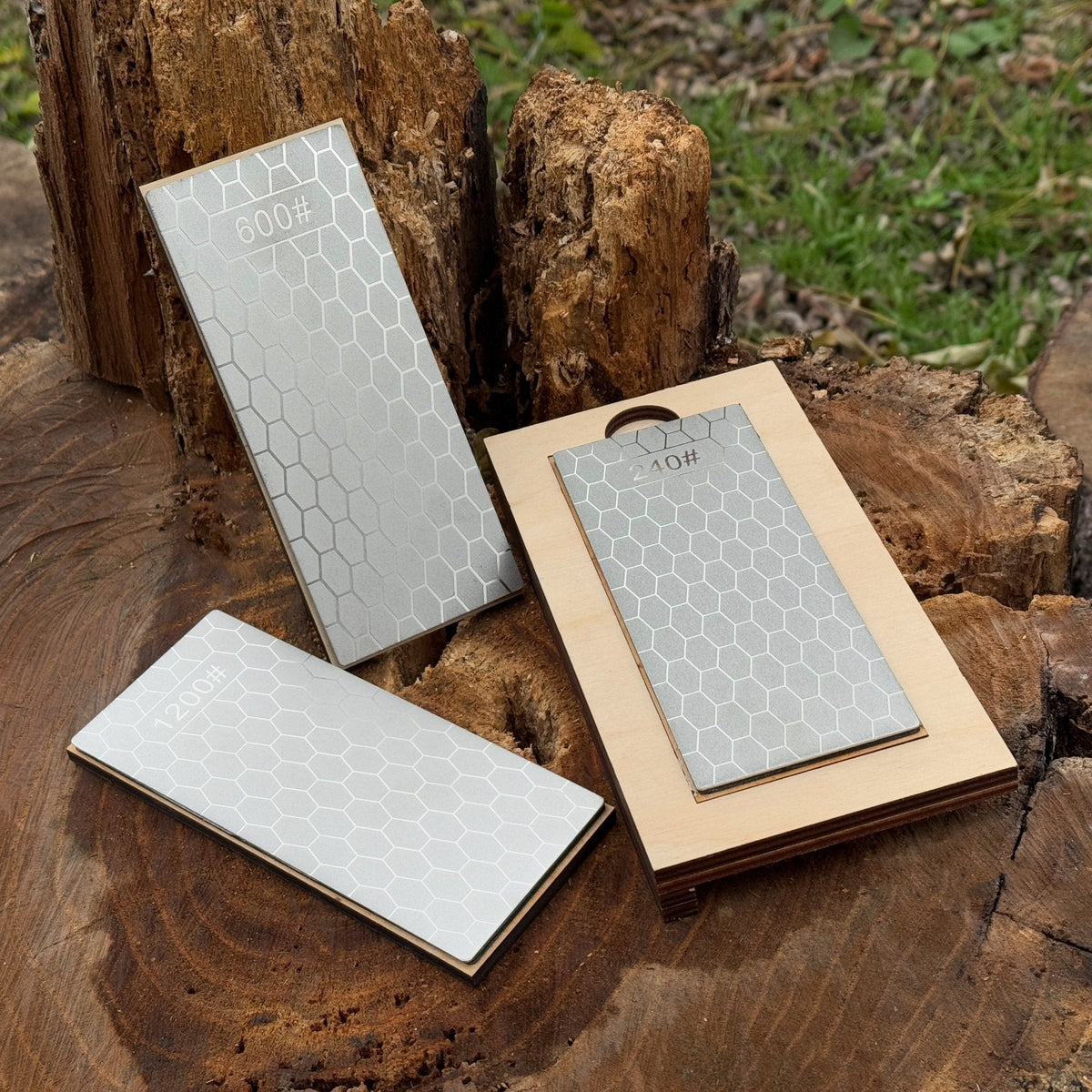 Diamond Sharpening Stone Set with Wooden Stand by Sharky Forged Steel Tools — view 11